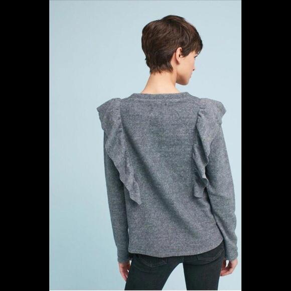 Anthropologie McGuire Sabina Ruffled Crew Neck Sweater - New! - Picture 4 of 9